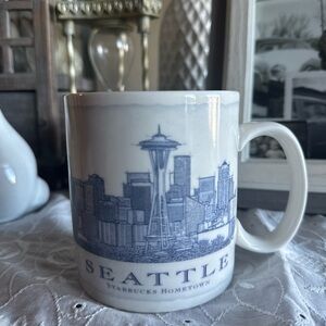 Starbucks 2006 White Seattle Skyline Mug